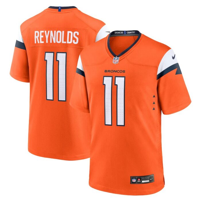 Josh Reynolds Denver Broncos Game Jersey - Orange