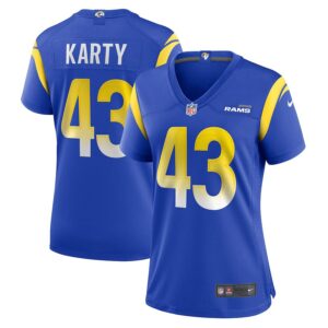 Joshua Karty Los Angeles Rams Women's Game Jersey - Royal