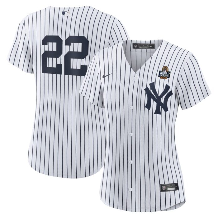 Juan Soto New York Yankees Women's 2024 World Series Home Replica Player Jersey - White