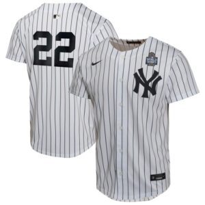 Juan Soto New York Yankees Youth 2024 World Series Home Game Player Jersey - White