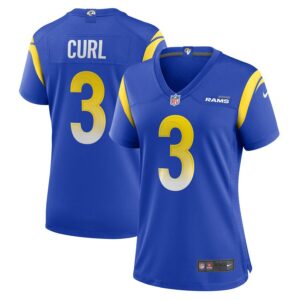 Kamren Curl Los Angeles Rams Women's Team Game Jersey - Royal