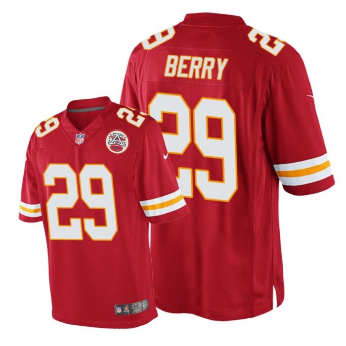 Kansas City Chiefs #29 Red Men Eric Berry Game Jersey