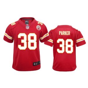 Kansas City Chiefs #38 Red Ron Parker Game Jersey - Youth