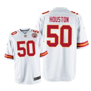 Kansas City Chiefs #50 White Men Justin Houston Game Jersey