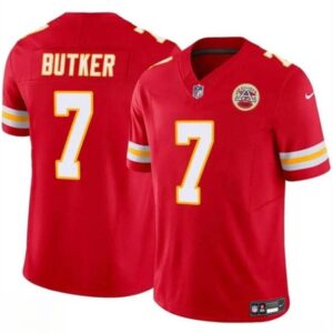 Kansas City Chiefs #7 Harrison Butker Red 2024 F.U.S.E Vapor Untouchable Limited Football Stitched Jersey