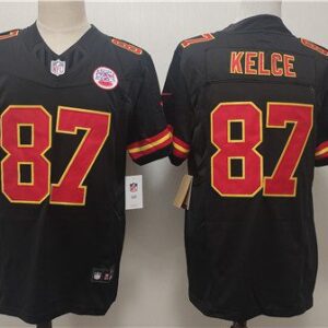 Kansas City Chiefs #87 Travis Kelce Black F.U.S.E. Vapor Untouchable Limited Football Stitched Jersey