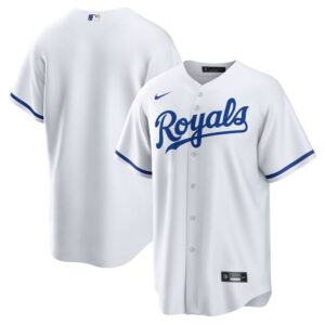 Kansas City Royals Home Blank Replica Jersey - White