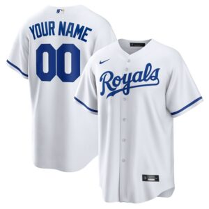 Kansas City Royals Replica Custom Jersey - White