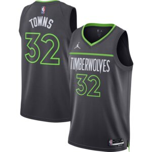 Karl-Anthony Towns Minnesota Timberwolves Unisex Swingman Jersey - Statement Edition - Charcoal