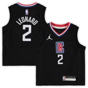 Kawhi Leonard LA Clippers Preschool 2020/21 Fast Break Replica Jersey - Statement Edition - Black