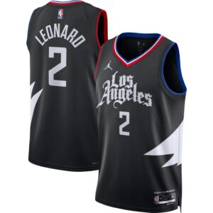 Kawhi Leonard LA Clippers Unisex Swingman Jersey - Statement Edition - Black
