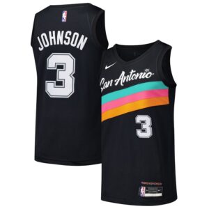 Keldon Johnson San Antonio Spurs Swingman Player Jersey - City Edition - Black