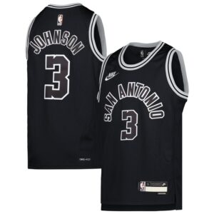 Keldon Johnson San Antonio Spurs Youth 2022/23 Swingman Jersey - Classic Edition - Black