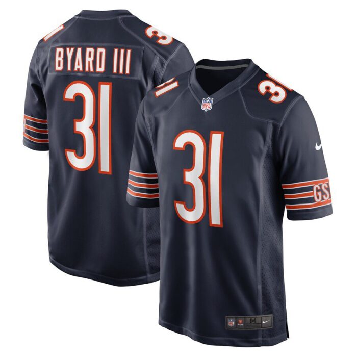 Kevin Byard III Chicago Bears Game Jersey - Navy