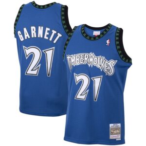 Kevin Garnett Minnesota Timberwolves 2001/02 Hardwood Classics Swingman Jersey - Blue