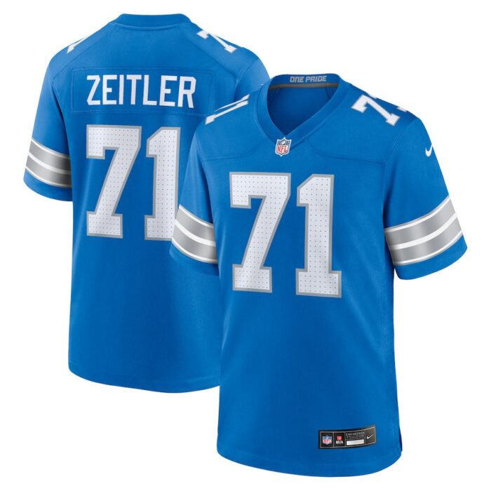 Kevin Zeitler Detroit Lions Game Jersey - Blue