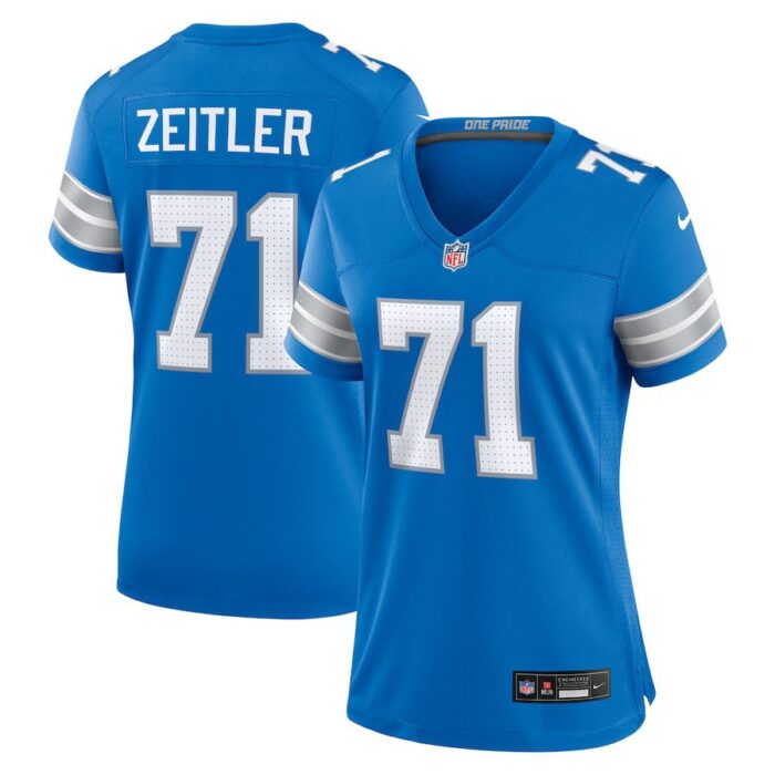 Kevin Zeitler Detroit Lions Women's Game Jersey - Blue