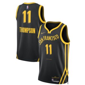 Klay Thompson Golden State Warriors Unisex 2023/24 Swingman Jersey - Black - City Edition