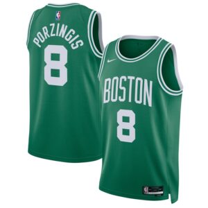 Kristaps Porzingis Boston Celtics Unisex Swingman Jersey - Icon Edition - Kelly Green