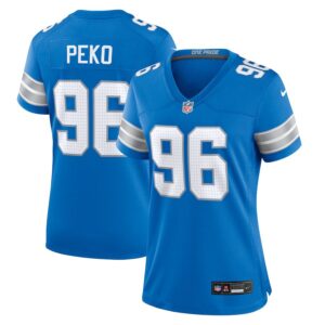 Kyle Peko Detroit Lions Women's Game Jersey - Blue