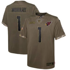 Kyler Murray Arizona Cardinals Youth 2022 Salute To Service Player Limited Jersey - Olive