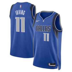 Kyrie Irving Dallas Mavericks Unisex Badge Swingman Replica Jersey - Icon Edition - Blue