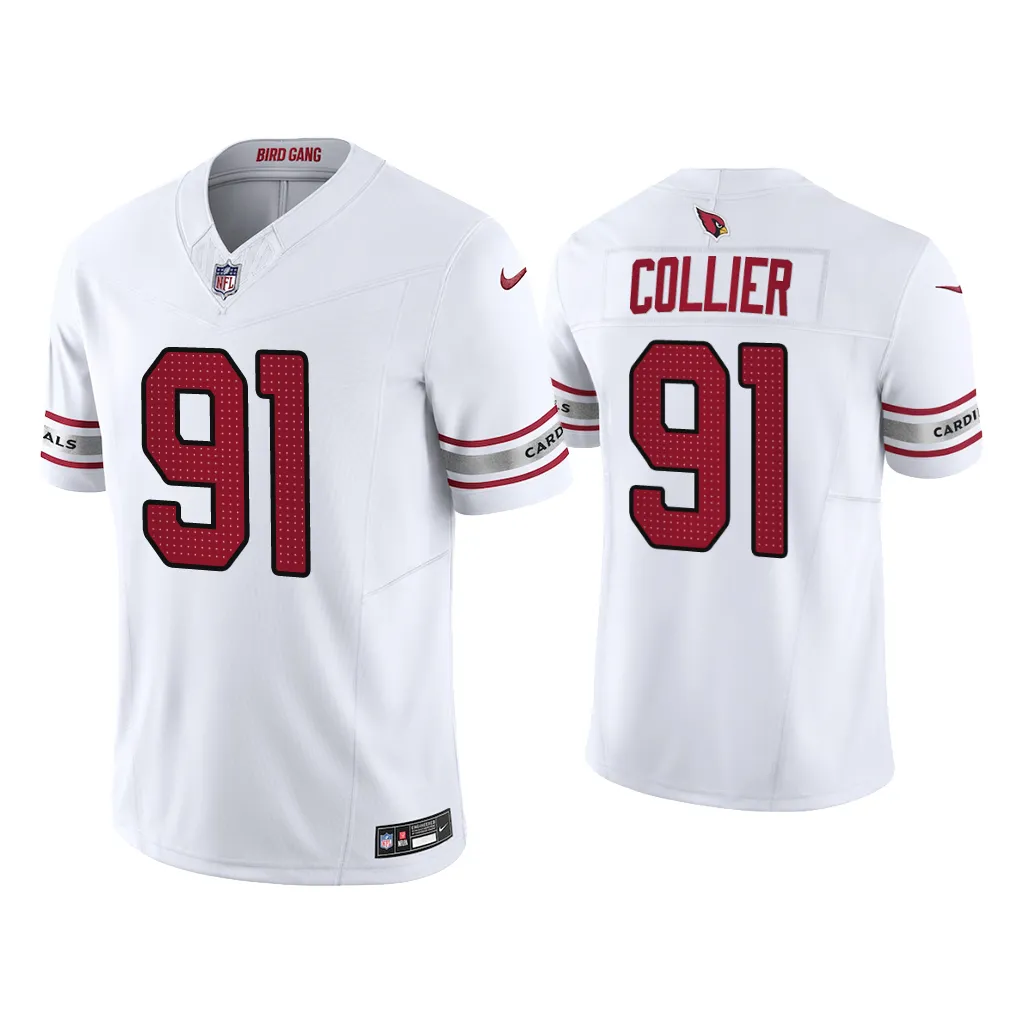 L.J. Collier Arizona Cardinals White Vapor F.U.S.E. Limited Jersey