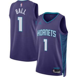 LaMelo Ball Charlotte Hornets Unisex Swingman Jersey - Statement Edition - Purple