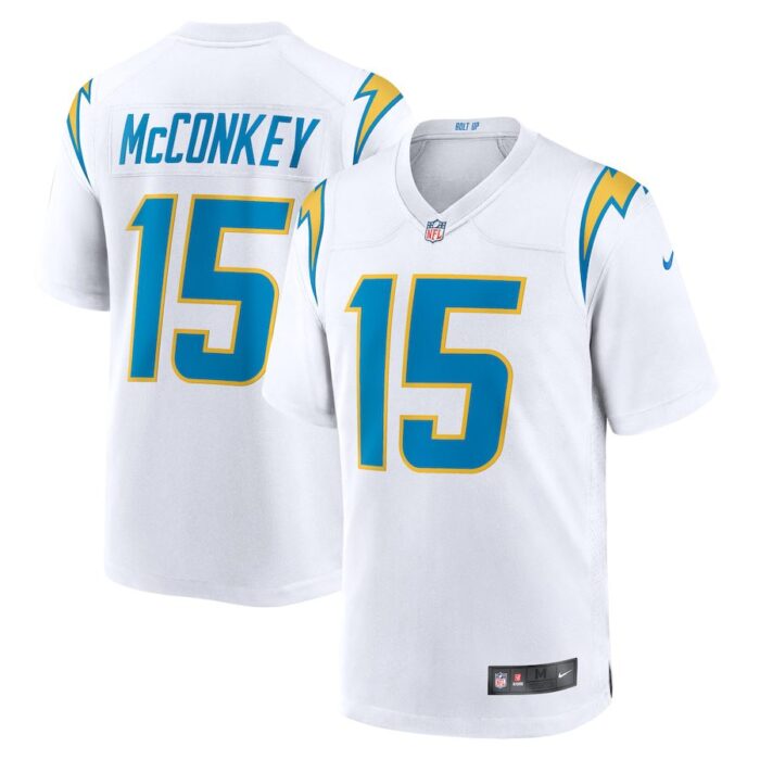 Ladd McConkey Los Angeles Chargers Game Jersey - White