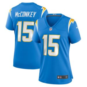 Ladd McConkey Los Angeles Chargers Women's Game Jersey - Powder Blue