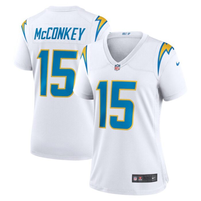 Ladd McConkey Los Angeles Chargers Women's Game Jersey - White