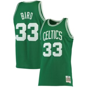 Larry Bird Boston Celtics 1985/86 Big & Tall Hardwood Classics Swingman Jersey - Kelly Green