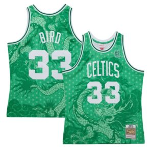 Larry Bird Boston Celtics 1985/86 Hardwood Classics Asian Heritage 6.0 Swingman Throwback Player Jersey - Kelly Green