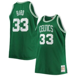 Larry Bird Boston Celtics Big & Tall 1985/86 NBA 75th Anniversary Diamond Swingman Jersey - Kelly Green