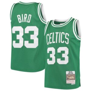 Larry Bird Boston Celtics Youth Hardwood Classics Swingman Throwback Jersey - Kelly Green