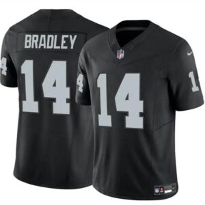 Las Vegas Raiders #14 Carter Bradley Black F.U.S.E. Vapor Football Stitched Jersey