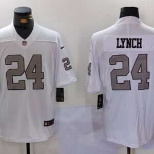 Las Vegas Raiders #24 Marshawn Lynch White Vapor Untouchable Limited Football Stitched Jersey