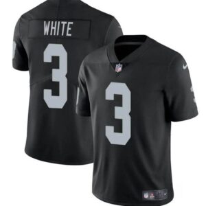 Las Vegas Raiders #3 Zamir White Black 2024 Vapor Football Stitched Jersey