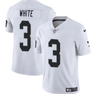 Las Vegas Raiders #3 Zamir White White 2024 Vapor Football Stitched Jersey