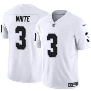 Las Vegas Raiders #3 Zamir White White F.U.S.E. Vapor Football Stitched Jersey