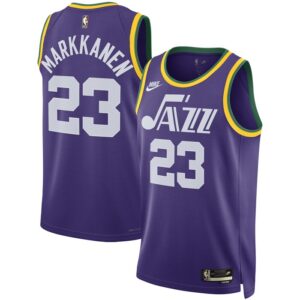 Lauri Markkanen Utah Jazz Unisex 2023/24 Swingman Replica Jersey - Classic Edition - Purple