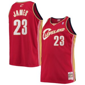 LeBron James Cleveland Cavaliers 2003/04 Big & Tall Hardwood Classics Swingman Jersey - Red