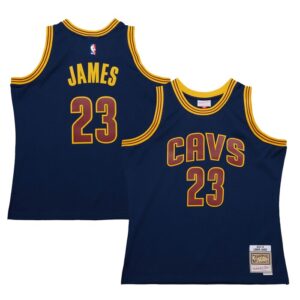 LeBron James Cleveland Cavaliers 2015/16 Hardwood Classics Swingman Jersey - Navy