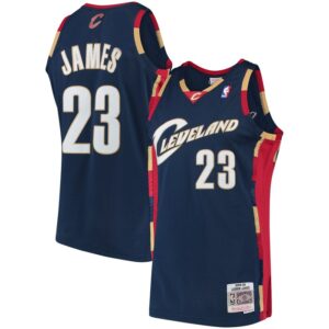 LeBron James Cleveland Cavaliers Hardwood Classics Swingman Jersey - Navy