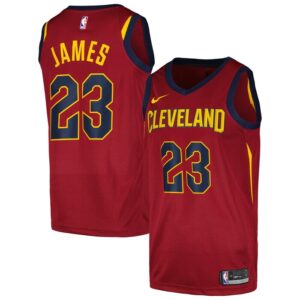 LeBron James Cleveland Cavaliers Swingman Player Jersey - Icon Edition - Wine