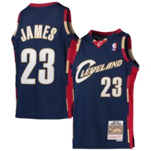 LeBron James Cleveland Cavaliers Youth 2008-09 Hardwood Classics Swingman Jersey - Navy