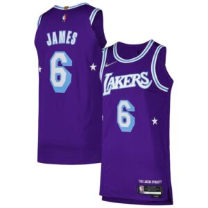 LeBron James Los Angeles Lakers Player Jersey - City Edition - Purple