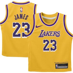 LeBron James Los Angeles Lakers Preschool Dri-FIT Swingman Player Jersey - Icon Edition - Gold