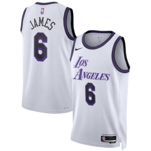 LeBron James Los Angeles Lakers Unisex 2022/23 Swingman Jersey - City Edition - White