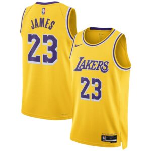 LeBron James Los Angeles Lakers Unisex Swingman Jersey - Icon Edition - Gold